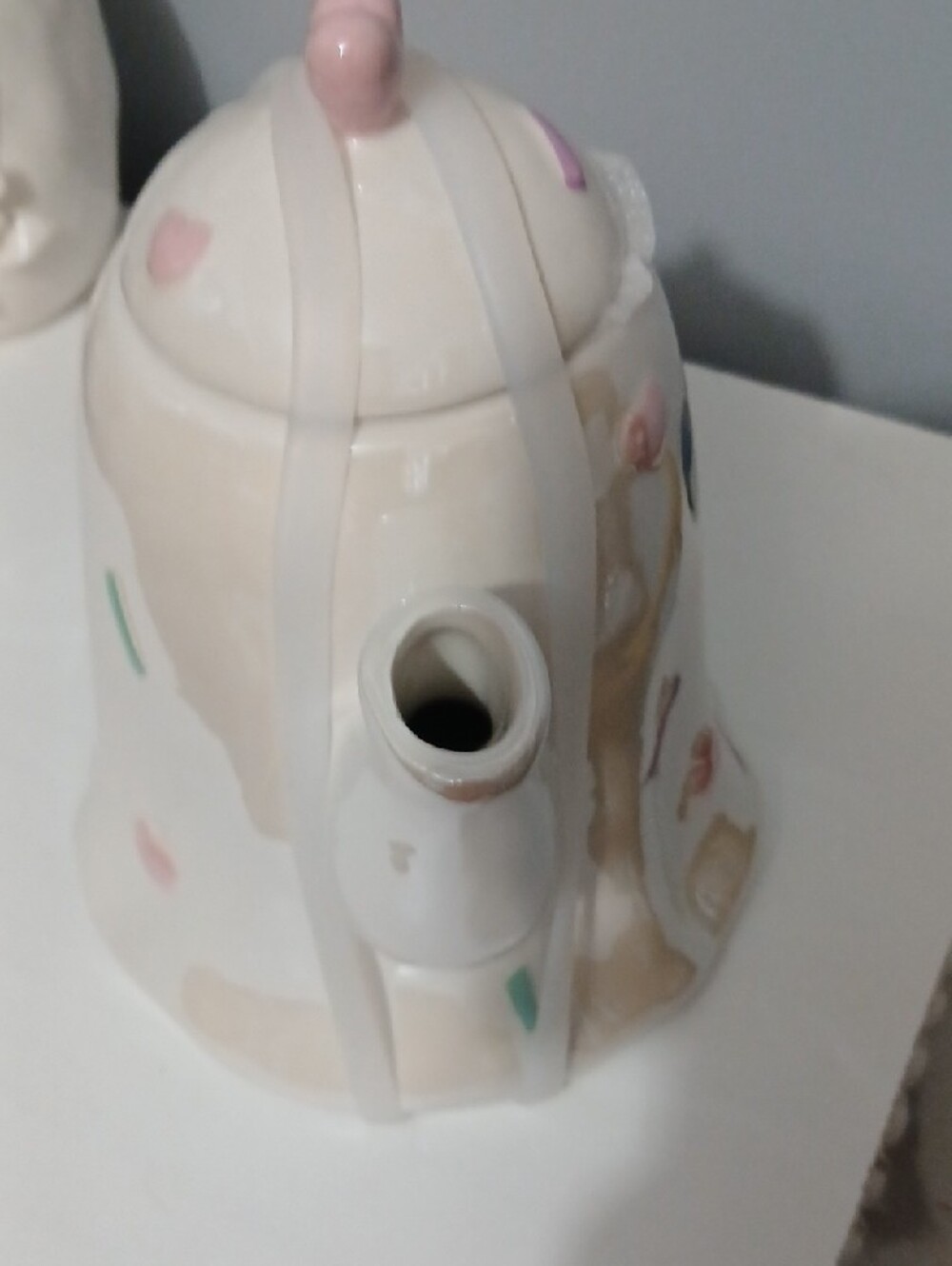 New! Cute Ceramic Pastel Ghost Teapot by Booville NWT - Picture 4 of 10